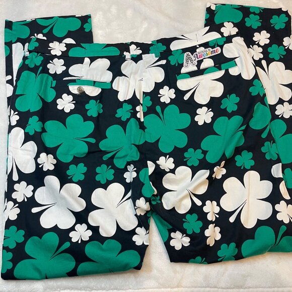 Royal & Awesome Paddy Par! Golf Pants Men's Size 42 X 34 Shamrock St. Patty NEW - Picture 13 of 14